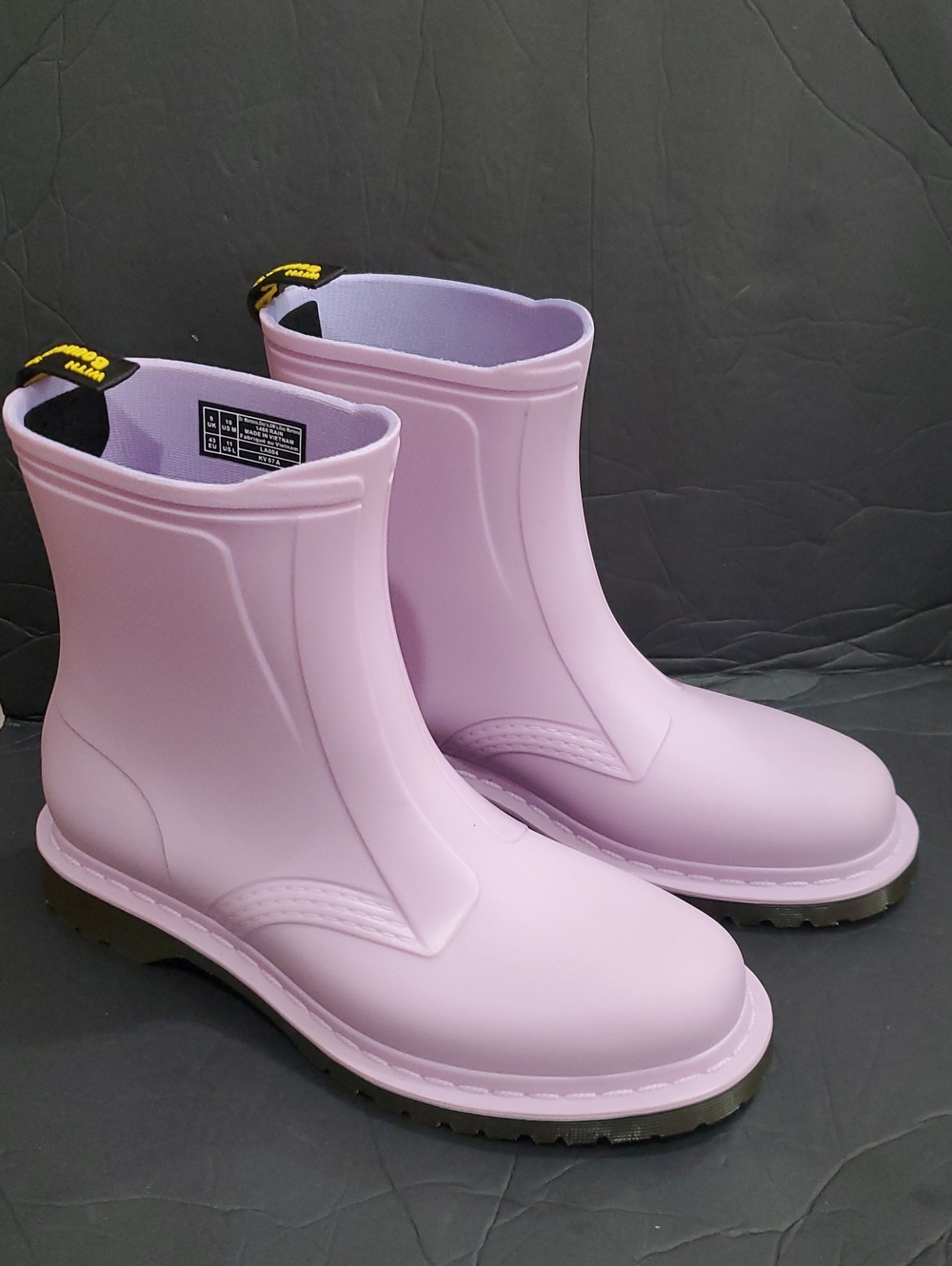 Dr Martens 1460 lilac softwair Pull On Waterproof Rain Boots size 11 ladies NEW